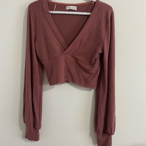 UO Mather Banded Surplice Top (NWOT)